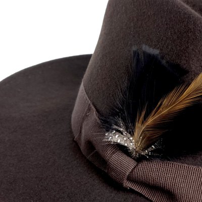 Hats - Gårda Molinella Crushable Wool felt Fedora (brown)