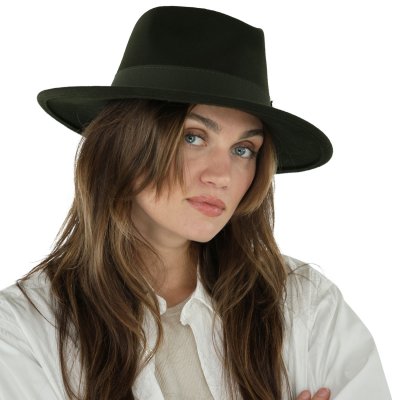 Hats - Gårda Molinella Crushable Wool felt Fedora (green)