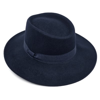 Hats - Gårda Napoli Fedora Wool Hat (navy)