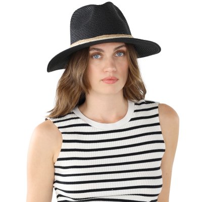 Straw Hat - Gårda Nerja Fedora (black)
