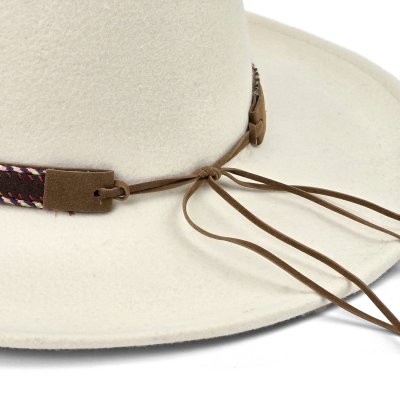Hats - Gårda Toquerville Crushable Wool felt Western hat (cream)