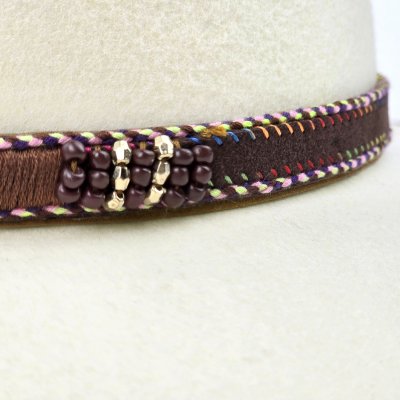 Hats - Gårda Toquerville Crushable Wool felt Western hat (cream)