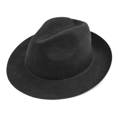 Hats - Gårda Osiglia Fedora Wool Hat (black)