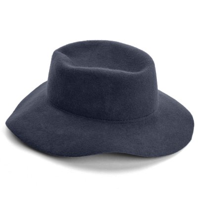 Hats - Gårda Pinerolo Unstructured Wool Hat (blue)