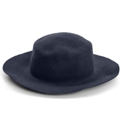 Hats - Gårda Pinerolo Unstructured Wool Hat (blue)