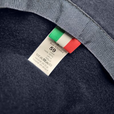 Hats - Gårda Pinerolo Unstructured Wool Hat (blue)