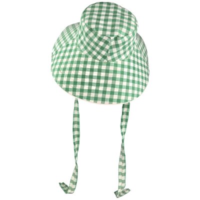 Hats - Gårda Poppy Checkered sun hat (green)