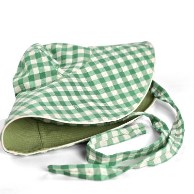 Hats - Gårda Poppy Checkered sun hat (green)