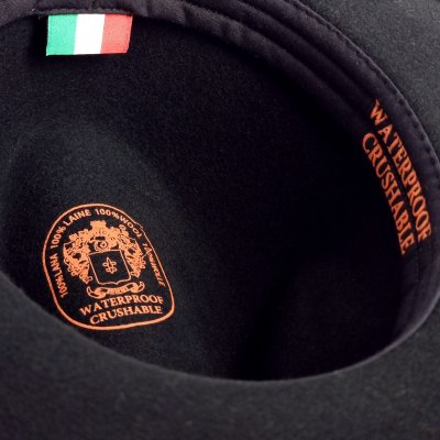 Hats - Gårda Santaquin Crushable Wool felt Western hat (black)