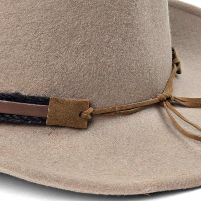 Hats - Gårda Santaquin Crushable Wool felt Western hat (taupe)