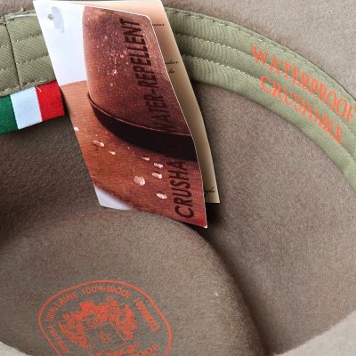 Hats - Gårda Santaquin Crushable Wool felt Western hat (taupe)