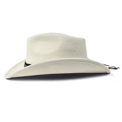 Hats - Gårda Santaquin Crushable Wool felt Western hat (white)