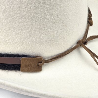 Hats - Gårda Santaquin Crushable Wool felt Western hat (white)