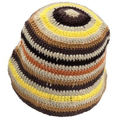 Hats - Gårda Solero Knitted Bucket Hat (beige/multi)