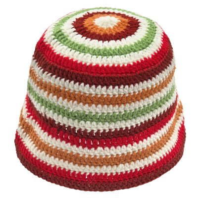 Hats - Gårda Solero Knitted Bucket Hat (red/multi)