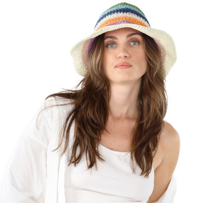 Straw Hat - Gårda Sorrento Bucket hat (light multi)