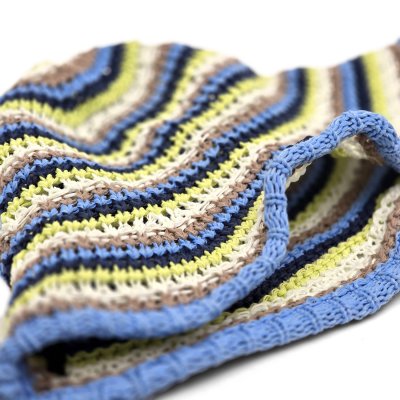 Hats - Gårda Tecina Knitted Bucket Hat (blue/multi)