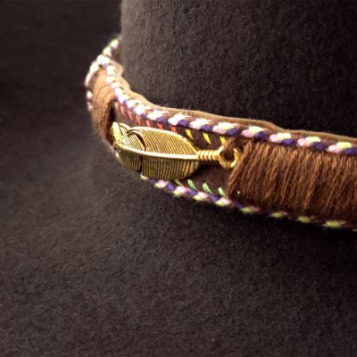 Hats - Gårda Toquerville Crushable Wool felt Western hat (brown)