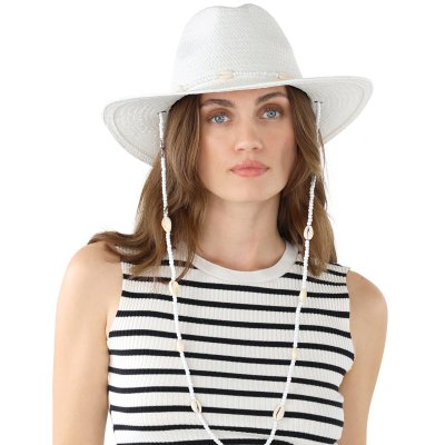 Straw Hat - Gårda Valencia Fedora (white)
