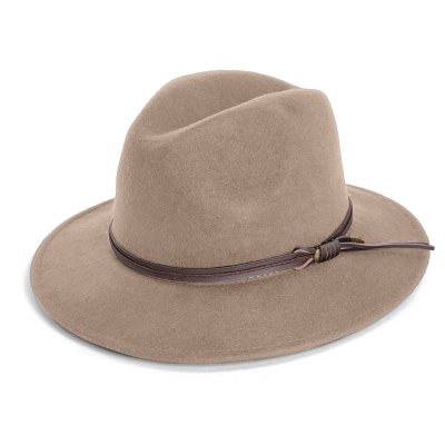 Hats - Gårda Vicenza Crushable Wool felt Fedora (beige)
