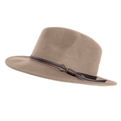 Hats - Gårda Vicenza Crushable Wool felt Fedora (beige)