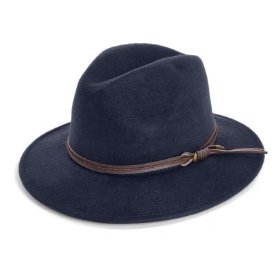 Hats - Gårda Vicenza Crushable Wool felt Fedora (blue)