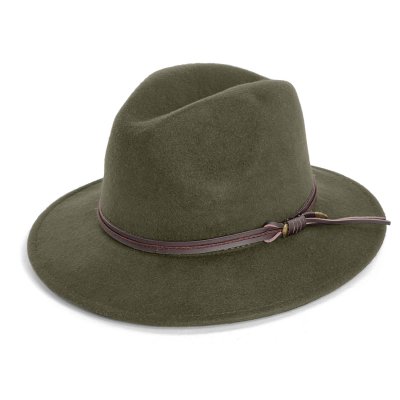 Hats - Gårda Vicenza Crushable Wool felt Fedora (green)