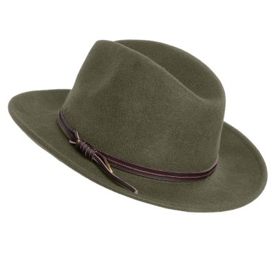 Hats - Gårda Vicenza Crushable Wool felt Fedora (green)