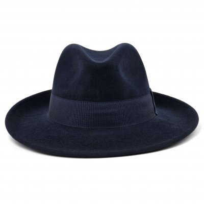 Hats - Gårda Volterra Fedora Wool Hat (navy)