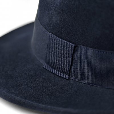 Hats - Gårda Volterra Fedora Wool Hat (navy)
