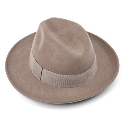 Hats - Gårda Volterra Fedora Wool Hat (taupe)