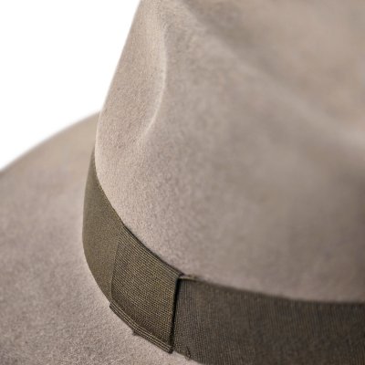 Hats - Gårda Volterra Fedora Wool Hat (taupe/army green)