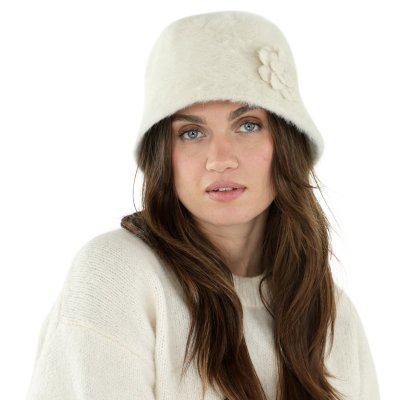 Hats - Gårda Le Vigan Angora Bucket Hat (white)