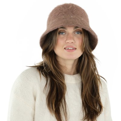 Hats - Gårda Liskeard Angora Bucket Hat (brown)
