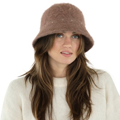 Hats - Gårda Liskeard Angora Bucket Hat (brown)
