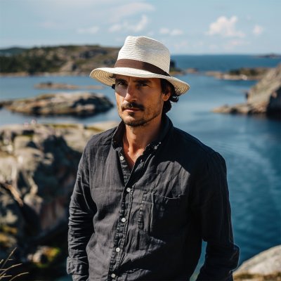 Hats - Gårda Bellagio Fedora (white)