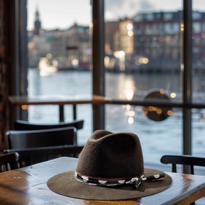 Hats - Gårda Chester Fedora (dark brown)