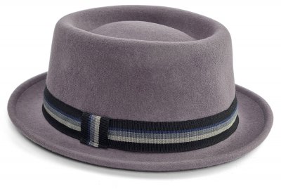 Hats - Gårda Gallio Pork Pie Wool Hat (grey)
