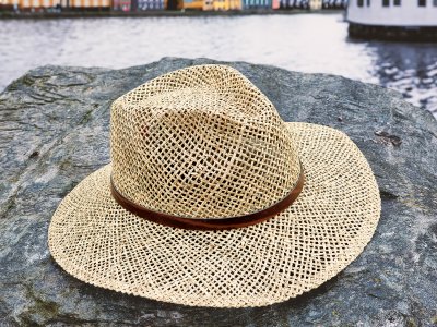 Hats - Gårda Oliveto Seagrass Fedora (natural)