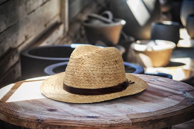 Hats - Gårda Pampaneria Raffia Fedora (natural)