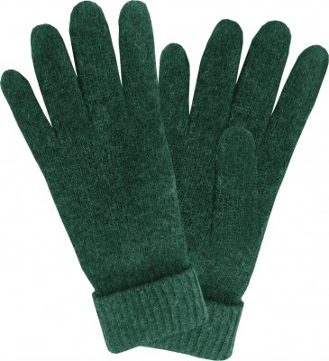 Gloves - HK Ladies Knitted Glove Wool/Angora (Green)