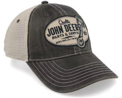 Cap - John Deere 6 Panel Chan & Mesh Dad Cap (grey/beige)