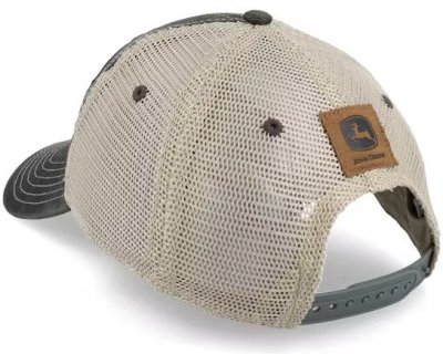 Cap - John Deere 6 Panel Chan & Mesh Dad Cap (grey/beige)
