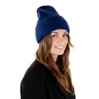 Beanies - Gårda Angora Beanie (navy blue)
