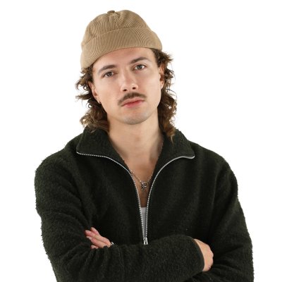 Beanies - Gårda Lymington Corduroy Docker Beanie (beige)