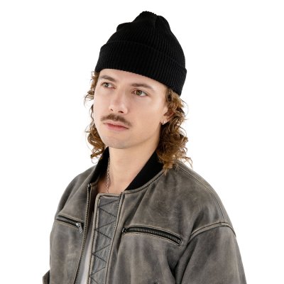 Beanies - Gårda Loxley Knitted Docker Beanie (black)