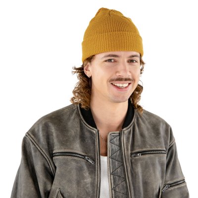 Beanies - Gårda Loxley Knitted Docker Beanie (mustard)