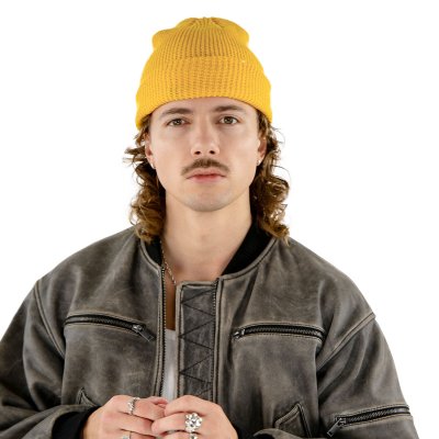 Beanies - Gårda Loxley Knitted Docker Beanie (yellow)