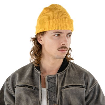 Beanies - Gårda Loxley Knitted Docker Beanie (yellow)