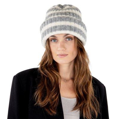 Beanies - Gårda Isfjord Slouch Beanie (grey/white)